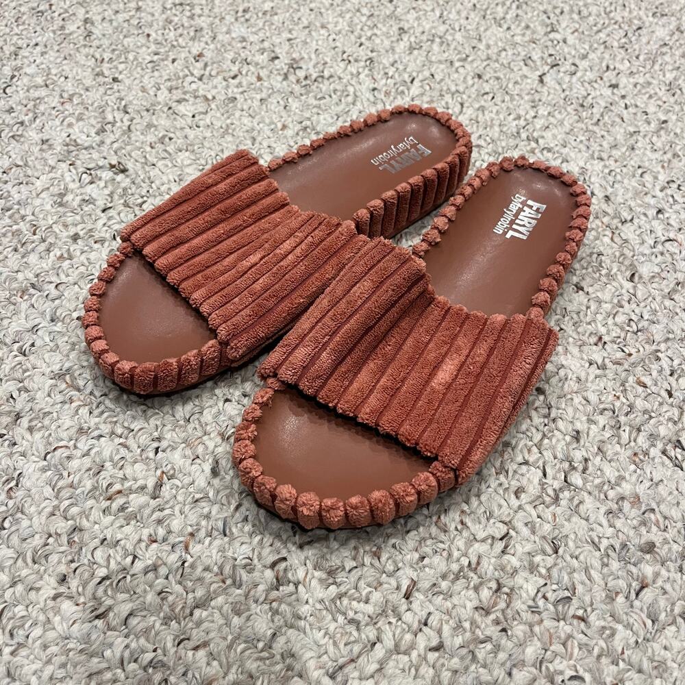 Faryl by Farylrobin Mia Slide Sandals Sz 10 Pink Casual Comfort
